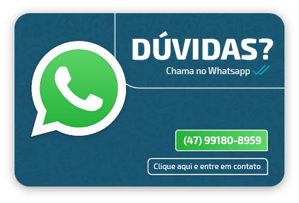 Fundo azul com logo do Whatsapp